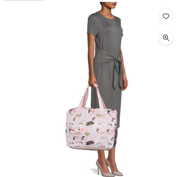 Women's River Large White Multi Printed Weekender Bag - Picture 5 of 5